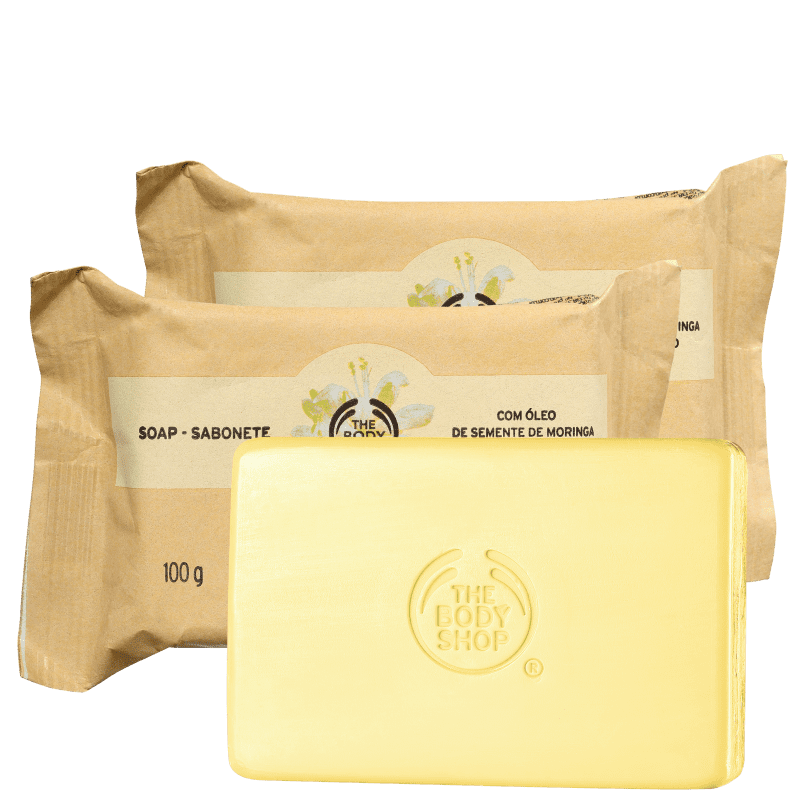 Kit The Body Shop Moringa - Sabonete em Barra 3x100g