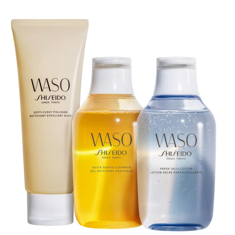 Kit Shiseido Waso Cleanser Jelly (3 Produtos)