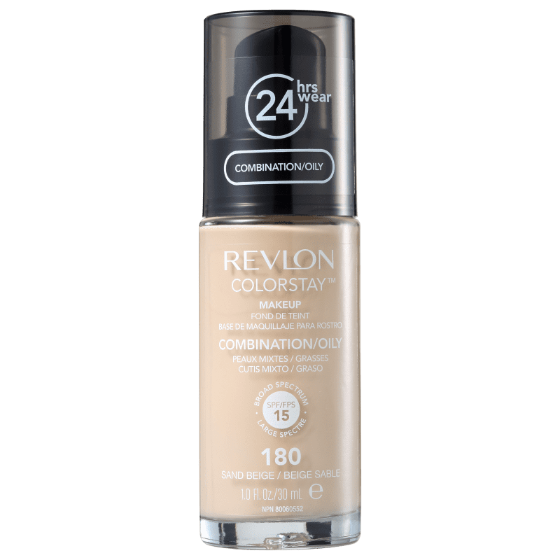 Revlon ColorStay 24 Horas Pele Mista à Oleosa FPS15 180 Sand Beige - Base Líquida 30ml