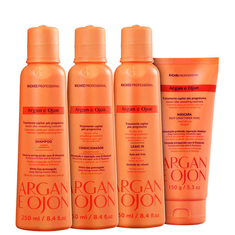 Kit Richée Professional Argan e Ojon Treatment (4 Produtos)