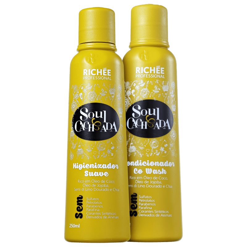 Kit Richée Professional Soul Cacheada Limpeza Condicionante (2 Produtos)