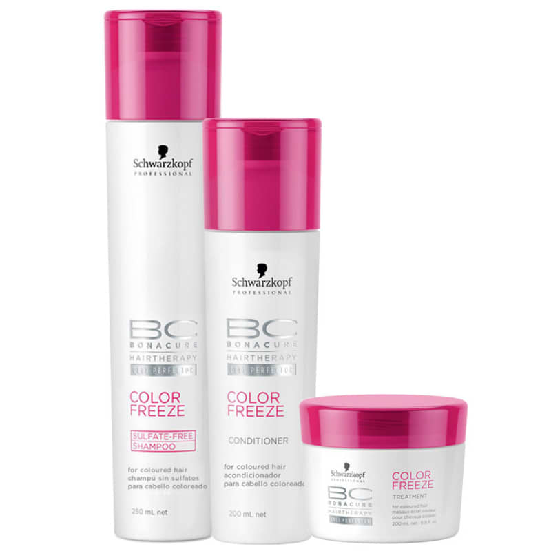 Kit Schwarzkopf Professional BC Bonacure Color Freeze Sulfate-Free Trio (3 Produtos)