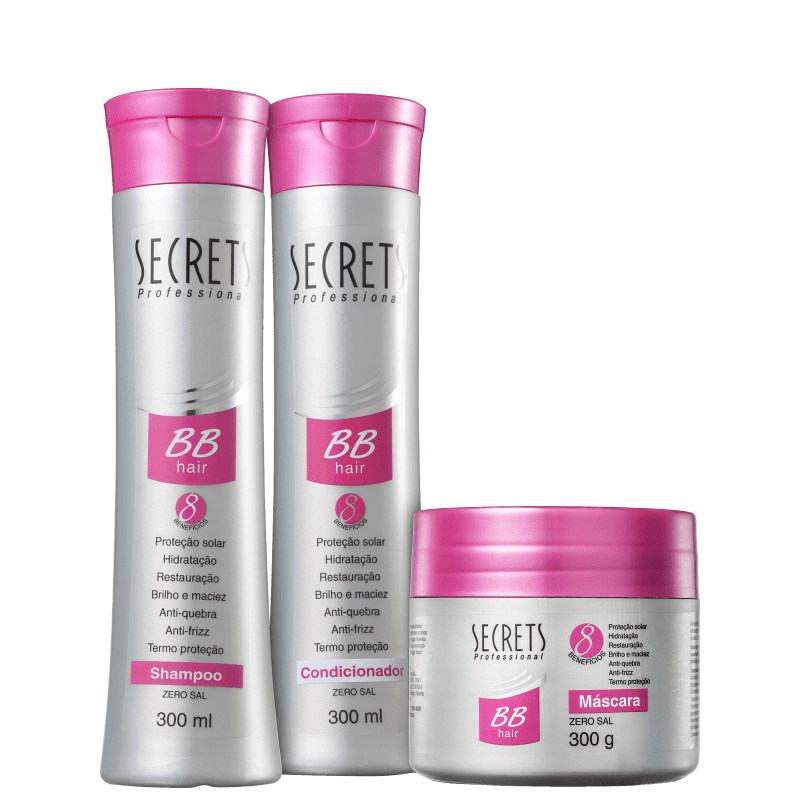 Kit Secrets Professional BB Hair Tratamento (3 Produtos)