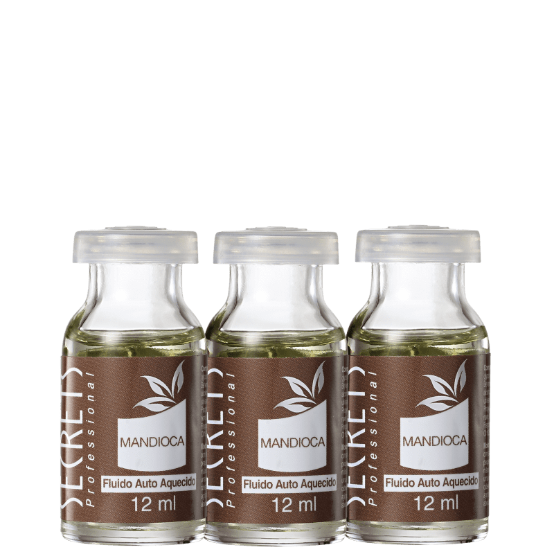 Secrets Professional Mandioca Fluido Auto Aquecido - Tratamento 3x12ml