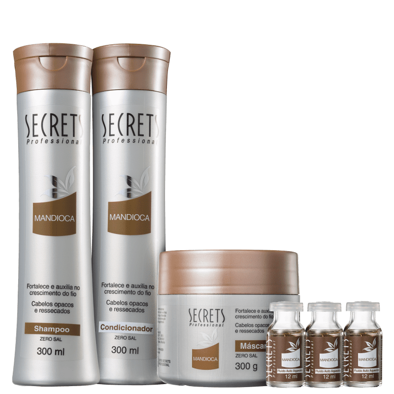 Kit Secrets Professional Mandioca Intense (6 Produtos)
