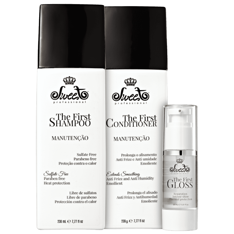 Kit Sweet Hair The First Manutenção Gloss Triplo (3 Produtos)