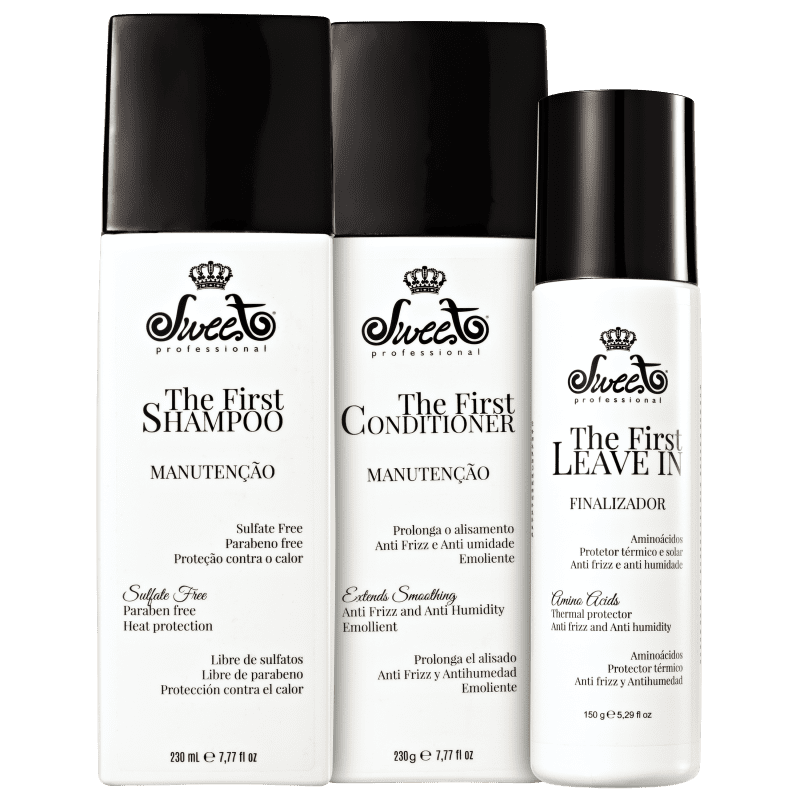 Kit Sweet Hair The First Manutenção Leave-in Triplo (3 Produtos) Menor preço em Kit Sweet Hair The First Manutenção Leave-in Triplo (3 Produtos)