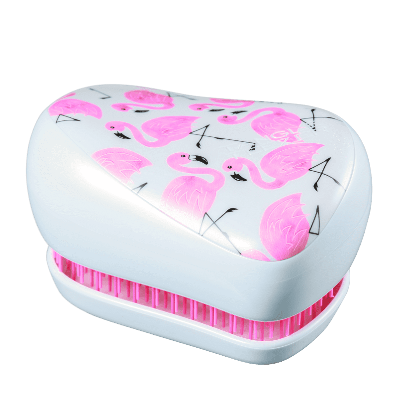 Tangle Teezer Compact Styler Flamingo Branca - Escova de Cabelo