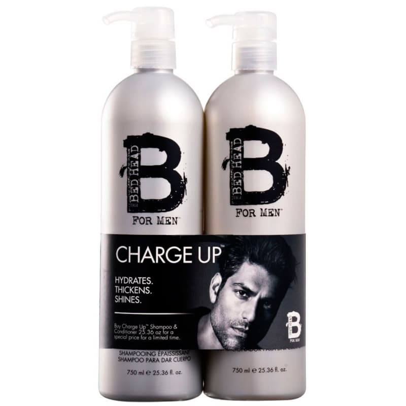 TIGI Bed Head B for Men Charge Up Thickening Duo Kit (2 Produtos)