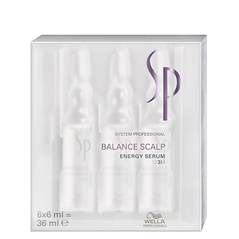SP System Professional Balance Scalp Energy Serum - Tratamento 6x6ml