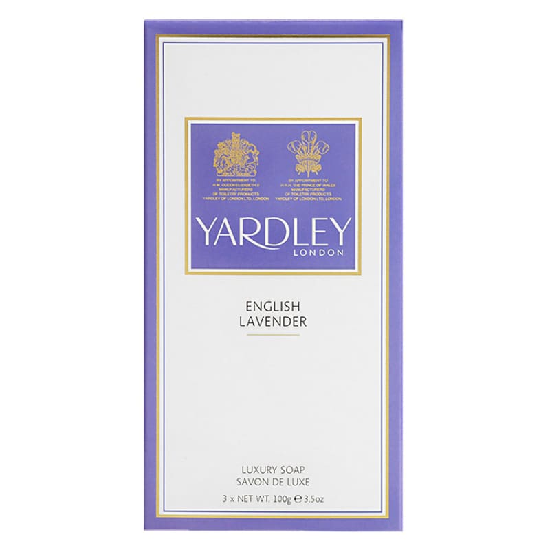 Yardley English Lavender Luxury Soap Feminino - Kit de Sabonetes 3x100g