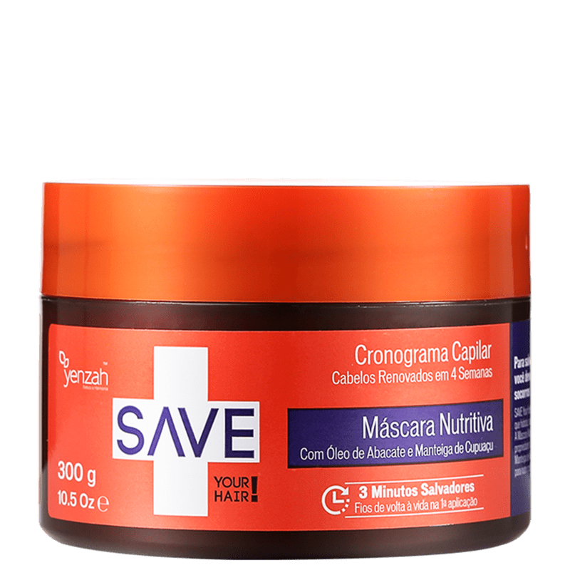 Yenzah Save Cronograma Capilar Nutritiva - Máscara 300g