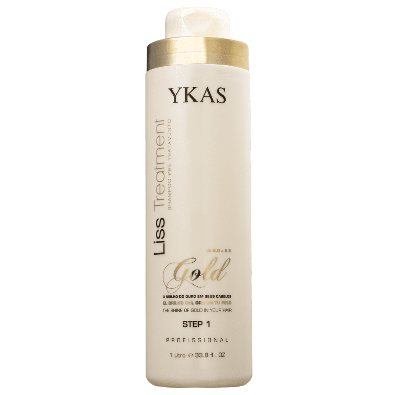 YKAS Liss Treatment Gold Step 1 - Shampoo Pré-Tratamento 1000ml