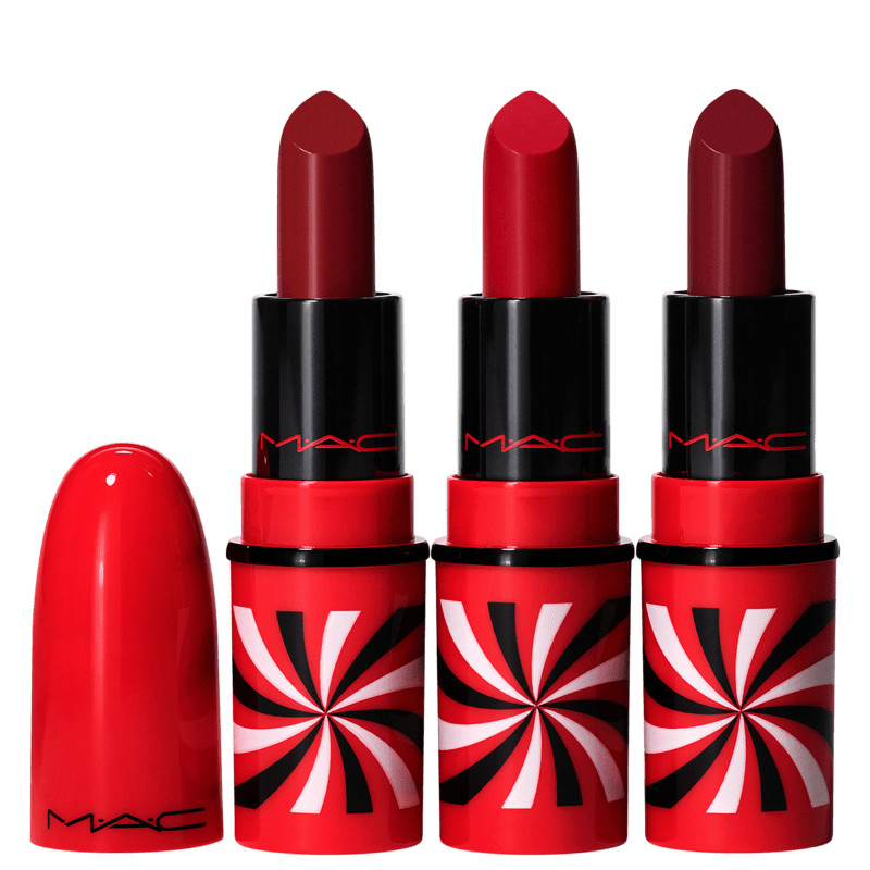 Kit M·A·C Hypnotizing Holiday Tiny Tricks Mini Lipstick Trio Red (3 Produtos) Menor preço em Kit M·A·C Hypnotizing Holiday Tiny Tricks Mini Lipstick Trio Red (3 Produtos)