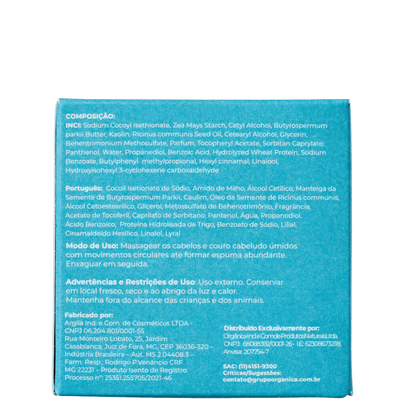 Shampoo em Barra Orgânica Chá Branco e Gengibre Beleza na 