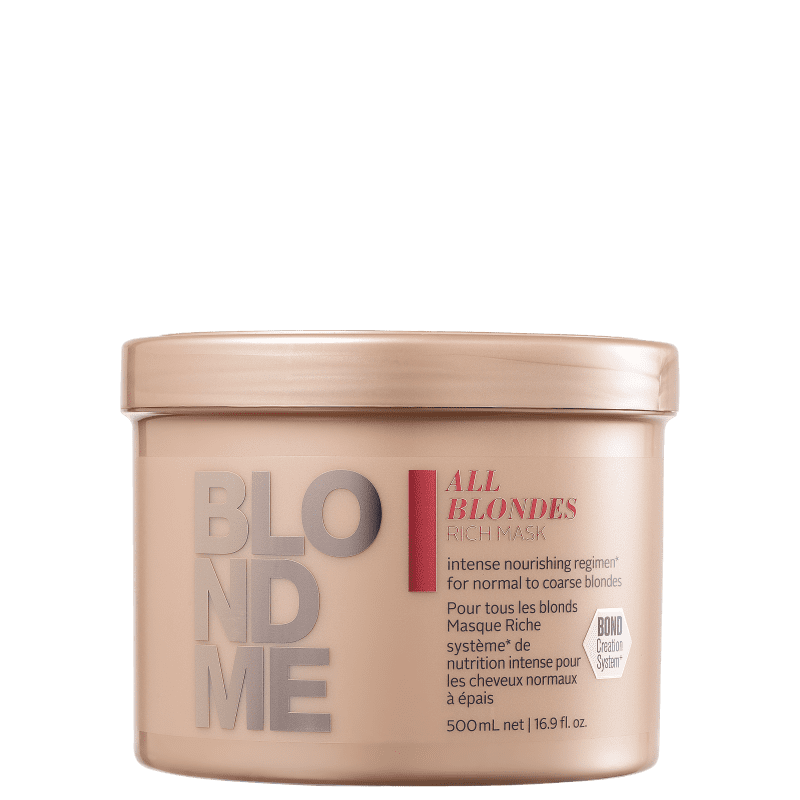 Schwarzkopf Professional BlondMe de Tratamento Enriquecida para Todos os Loiros - Máscara Capilar 500ml