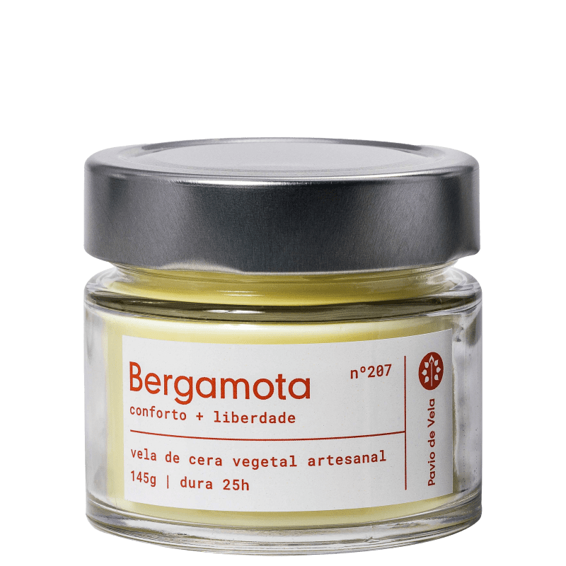 Pavio de Vela Bergamota - Vela Perfumada 145g