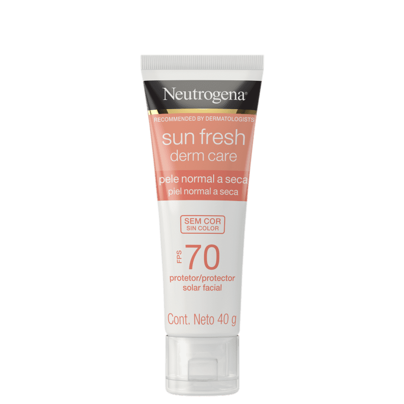 Neutrogena Sun Fresh Derm Care FPS70 sem Cor - Protetor Solar Facial 40g Menor preço em Neutrogena Sun Fresh Derm Care FPS70 sem Cor - Protetor Solar Facial 40g