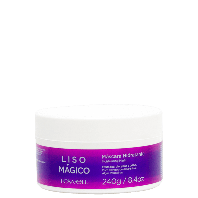 Lowell Liso Mágico - Máscara Capilar 240g Menor preço em Lowell Liso Mágico - Máscara Capilar 240g