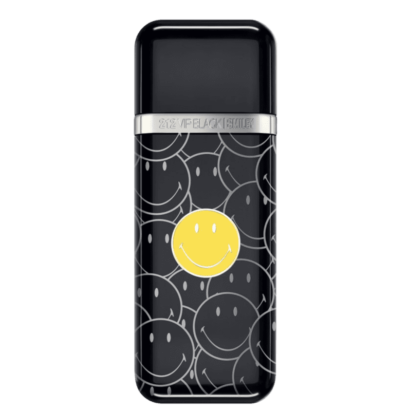 212 VIP Men Black Smiley Carolina Herrera Eau de Parfum - Perfume Masculino 100ml Menor preço em 212 VIP Men Black Smiley Carolina Herrera Eau de Parfum - Perfume Masculino 100ml