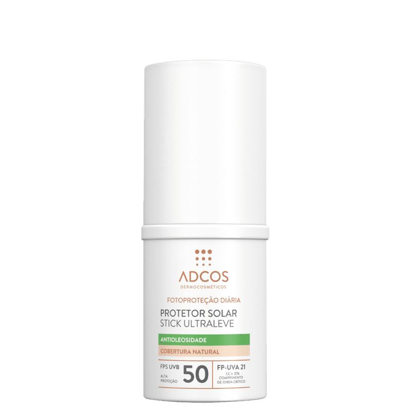 Adcos Fotoproteção Diária Stick Ultraleve FPS 50 Peach - Protetor Solar Facial 15g Menor preço em Adcos Fotoproteção Diária Stick Ultraleve FPS 50 Peach - Protetor Solar Facial 15g