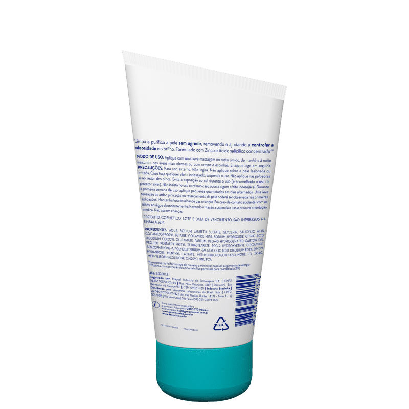 Gel de Limpeza Facial Asepxia Gen Beleza Na 