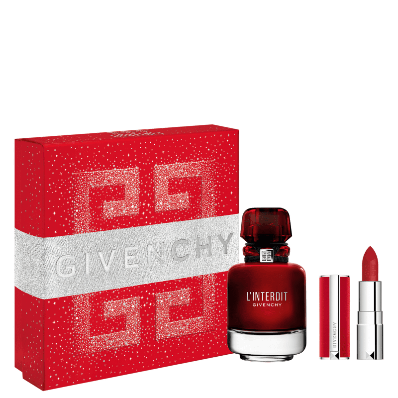 Conjunto L'Interdit Rouge Givenchy Feminino - Eau de Parfum 50ml + Mini Batom Le Rouge Deep Velvet N37 Menor preço em Conjunto L'Interdit Rouge Givenchy Feminino - Eau de Parfum 50ml + Mini Batom Le Rouge Deep Velvet N37
