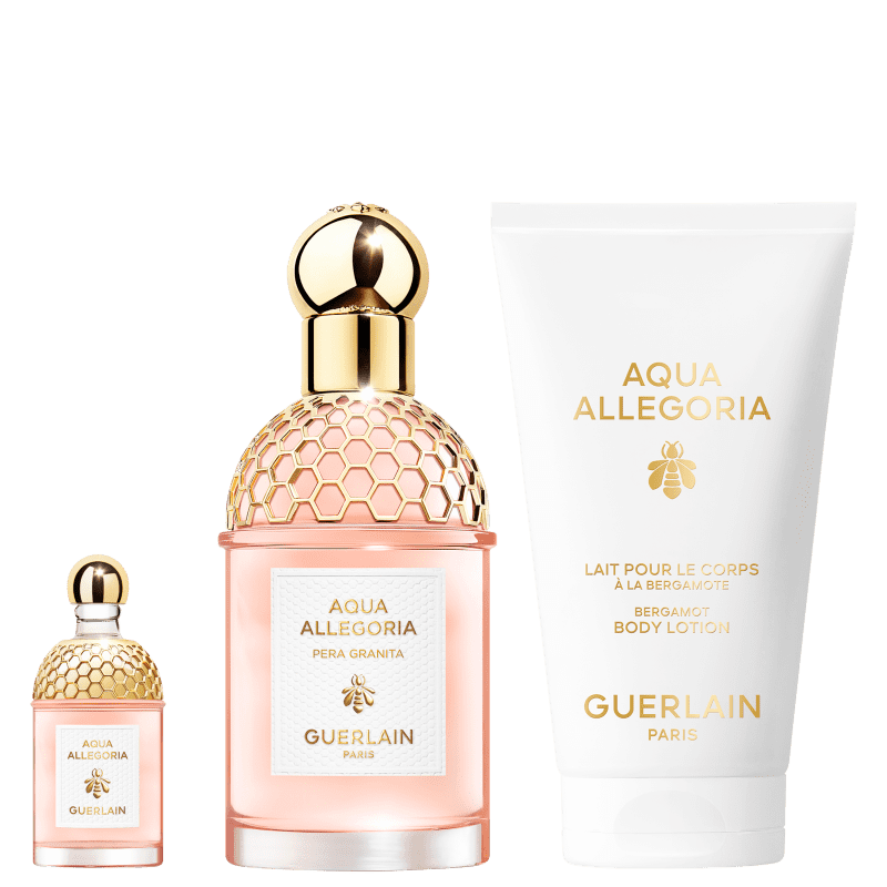 Conjunto Aqua Allegoria Pera Granita Guerlain Feminino - Eau de Toilette 75ml + Eau de Toilette 7,5ml + Loção Corporal 75ml Menor preço em Conjunto Aqua Allegoria Pera Granita Guerlain Feminino - Eau de Toilette 75ml + Eau de Toilette 7,5ml + Loção Corporal 75ml