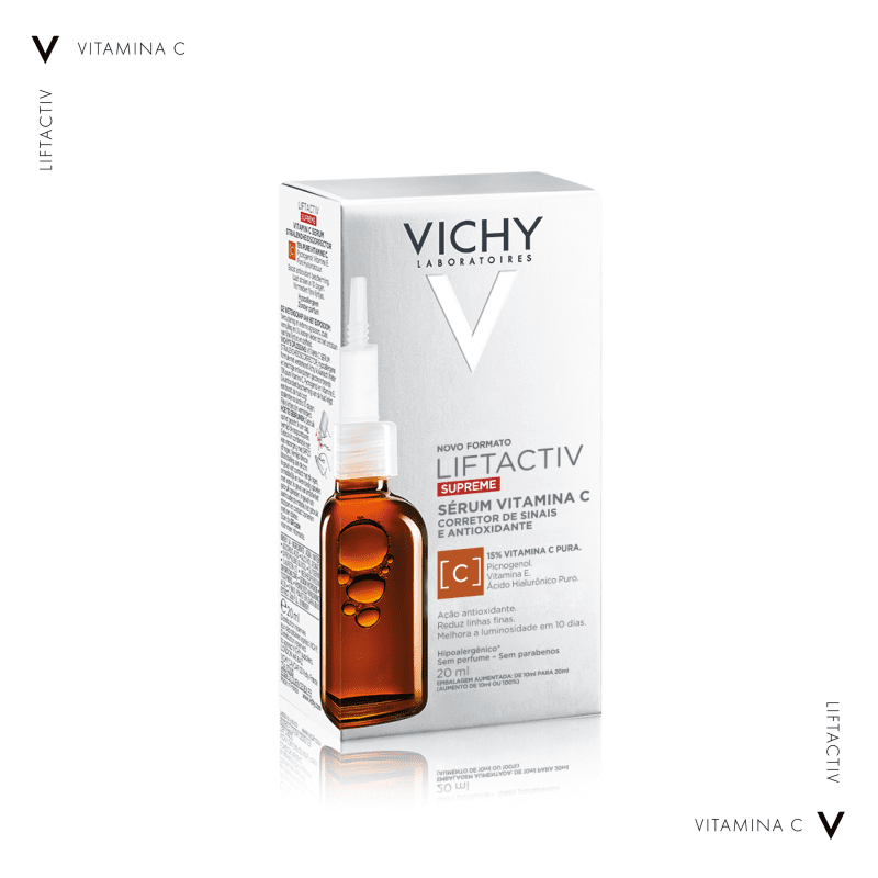 Sérum Corretor de Sinais e Antioxidante Facial Vichy Liftactiv Supreme  Vitamina C 20ml - D'Or Mais Saúde