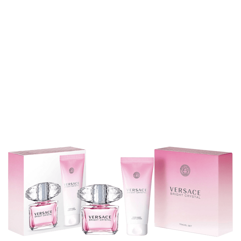 Conjunto Bright Crystal Absolu Versace Feminino - Eau de Toilette 90ml + Loção Corporal 100ml Menor preço em Conjunto Bright Crystal Absolu Versace Feminino - Eau de Toilette 90ml + Loção Corporal 100ml