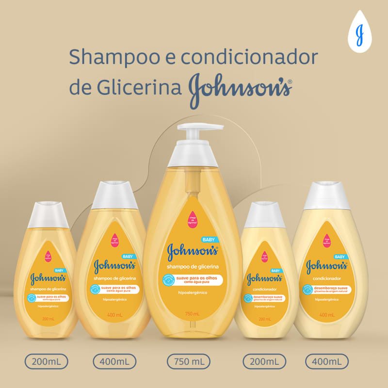 Shampoo Johnson's Baby Glicerina Beleza Na 
