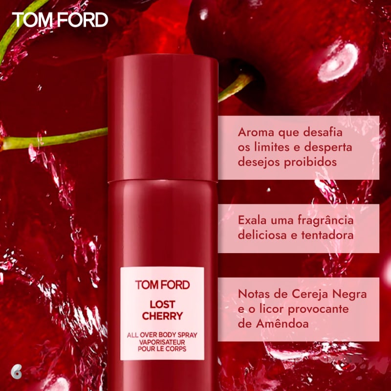 Body Spray Unissex Tom Ford Lost Cherry | Beleza na Web