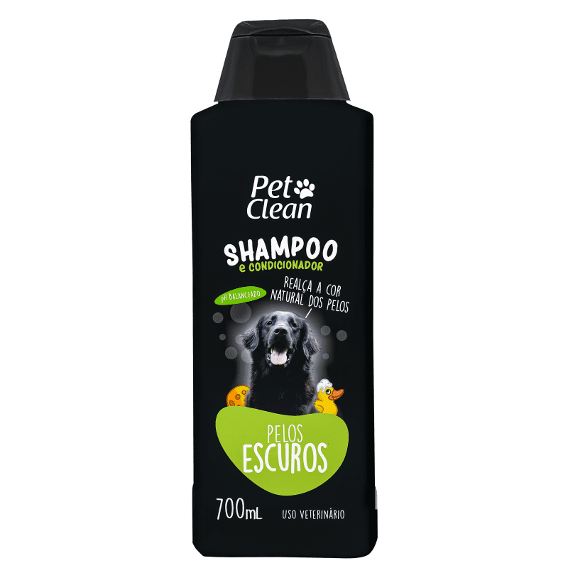 Pet Clean Pelos Escuros - Shampoo e Condicionador para Pets 700ml Menor preço em Pet Clean Pelos Escuros - Shampoo e Condicionador para Pets 700ml