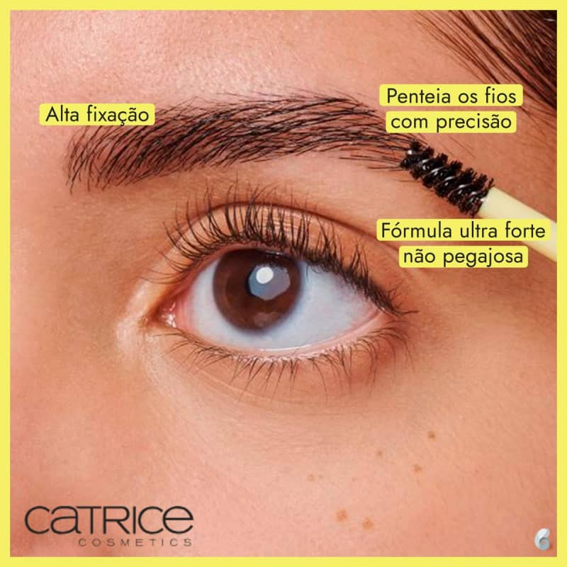 Sobrancelhas Clear & Fix Transparent Brow Gel Mascara de Catrice