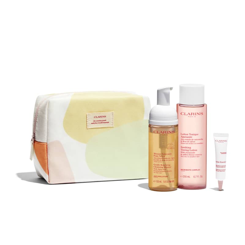 Clarins Kit de Limpeza Facial para peles sensíveis