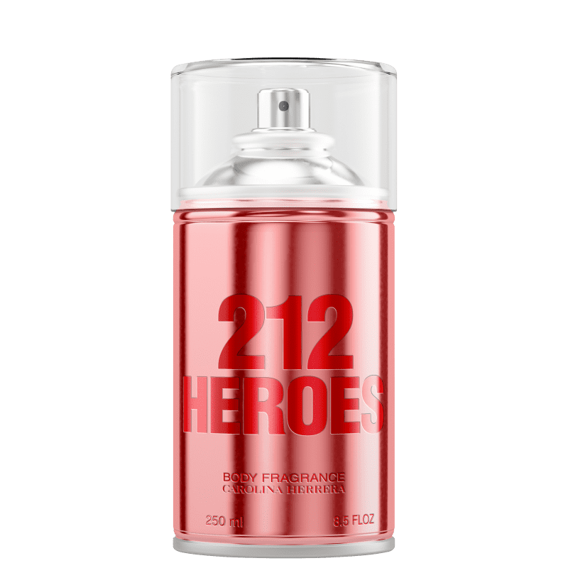 Body Spray Feminino Carolina Herrera 212 Heroes | Beleza na Web