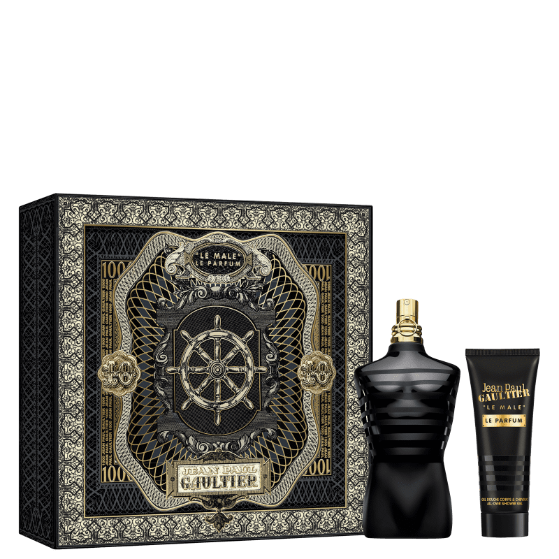 Conjunto Le Male Le Parfum Jean Paul Gaultier Masculino Eau de Parfum 125ml Gel de Banho 75ml
