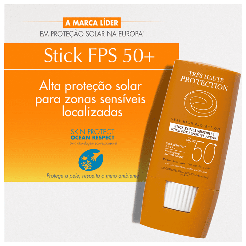 Avène Very High Protection Stick FPS 50 - Protetor Solar Facial 8g