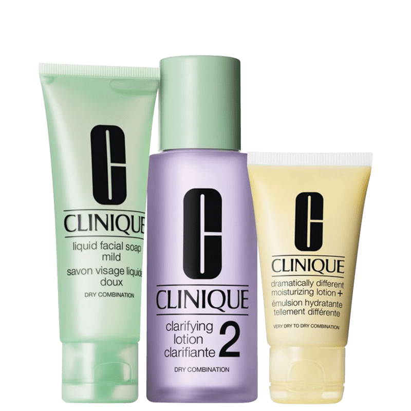 Kit Clinique Sistema 3 Passos Introdução Pele 2 (3 produtos)