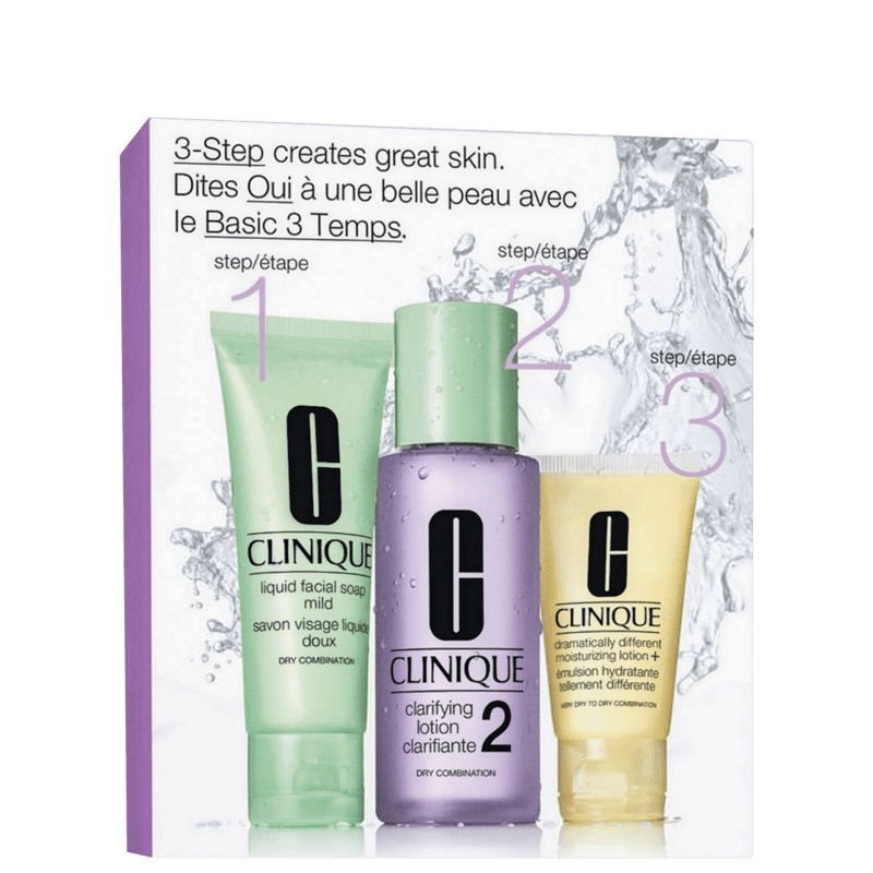 Kit Clinique Sistema 3 Passos Introdução Pele 2 (3 produtos)
