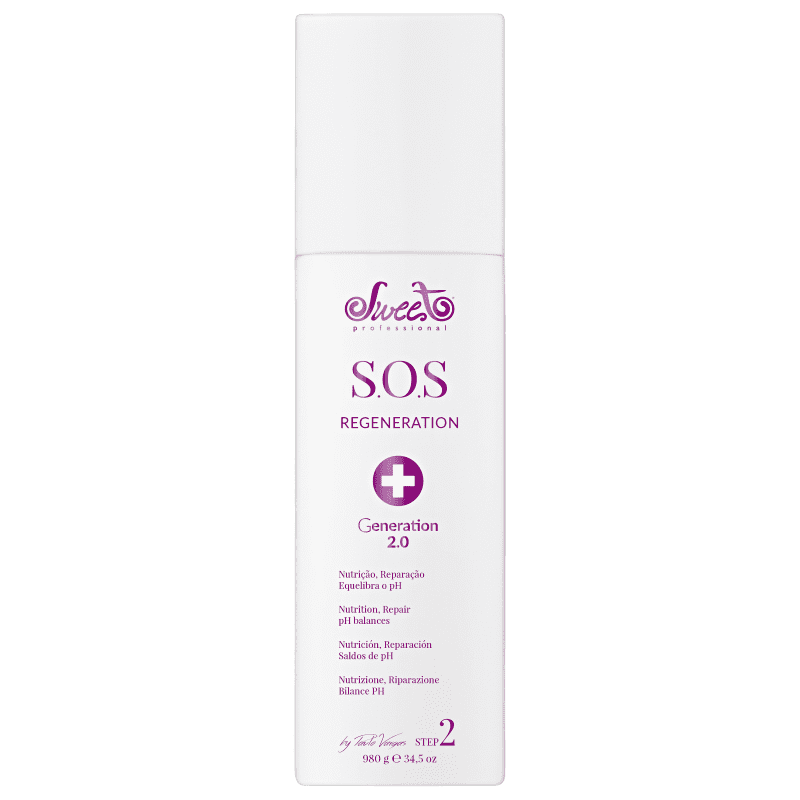 Sweet Hair Kiss Me Sos Regeneration Passo 2 - Tratamento 980g