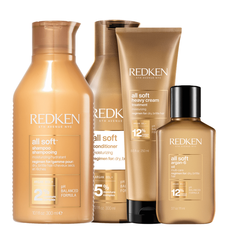 Kit Redken All Soft Heavy Argan-6 (4 Produtos)