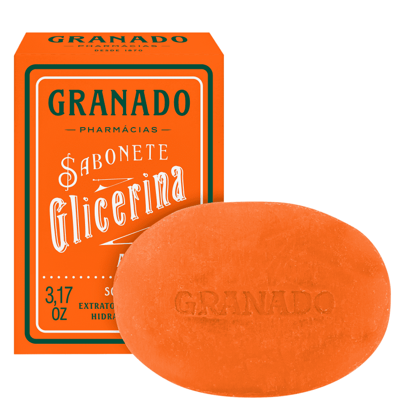 Granado Sabonete Vegetal de Glicerina e Amêndoas - Sabonete em Barra 90g
