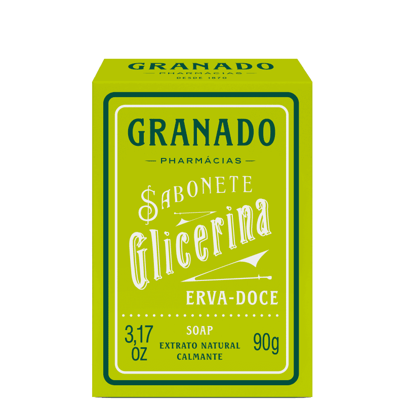 Granado Sabonete Vegetal de Glicerina e Erva-Doce - Sabonete em Barra 90g
