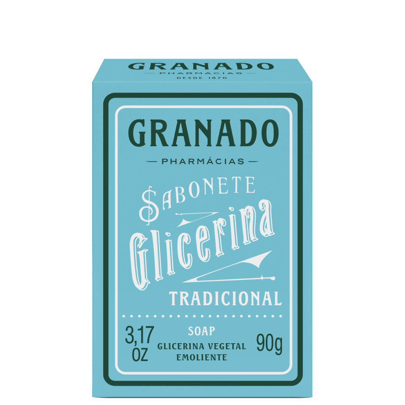 Granado Sabonete Vegetal de Glicerina Tradicional - Sabonete em Barra 90g