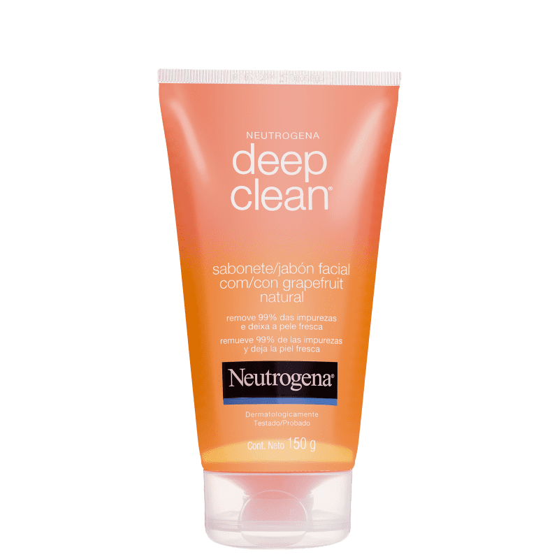 Neutrogena Deep Clean Grapefruit - Sabonete Líquido Facial 150g Menor preço em Neutrogena Deep Clean Grapefruit - Sabonete Líquido Facial 150g