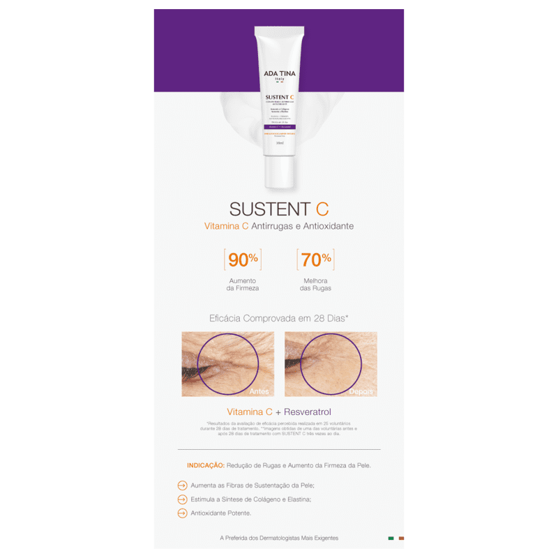 Ada Tina Sustent C - Concentrado Anti-idade 30ml