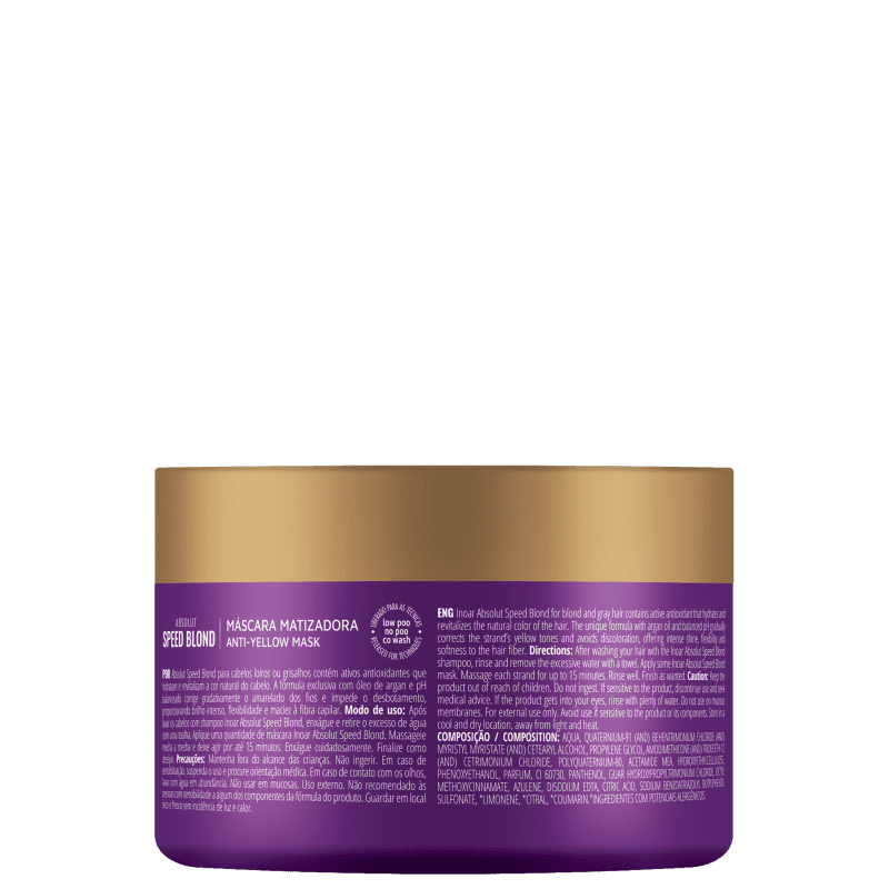 Inoar Absolut Speed Blond - Máscara Capilar 250g