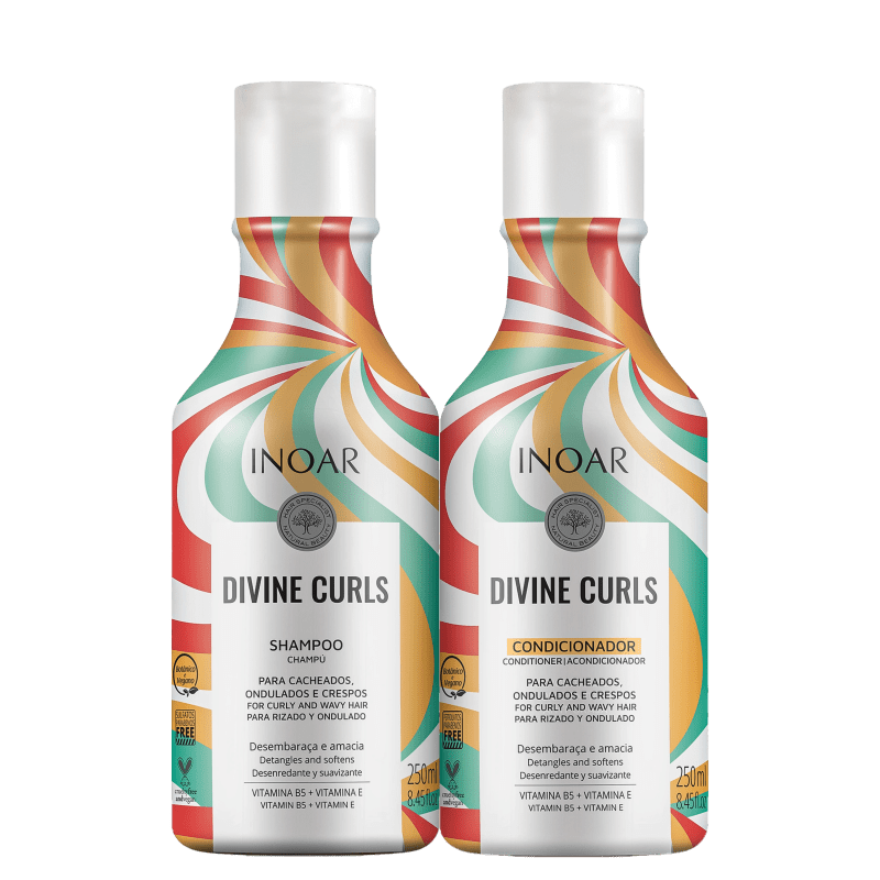 Kit Inoar Divine Curls Duo (2 Produtos)