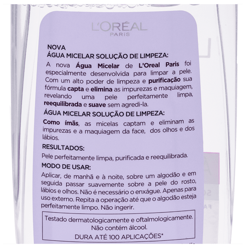 L'Oréal Paris Dermo Expertise Água Micelar 5 em 1 - Água Demaquilante 200ml